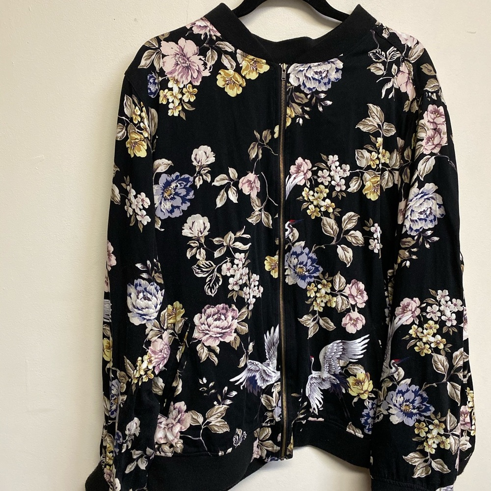 Floral Bomber Jacket